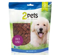 2pets Dogsnack Duck Cubes - 400 g
