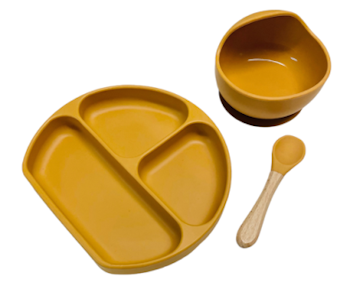 Silikonset skogsvänner mango 3-delar