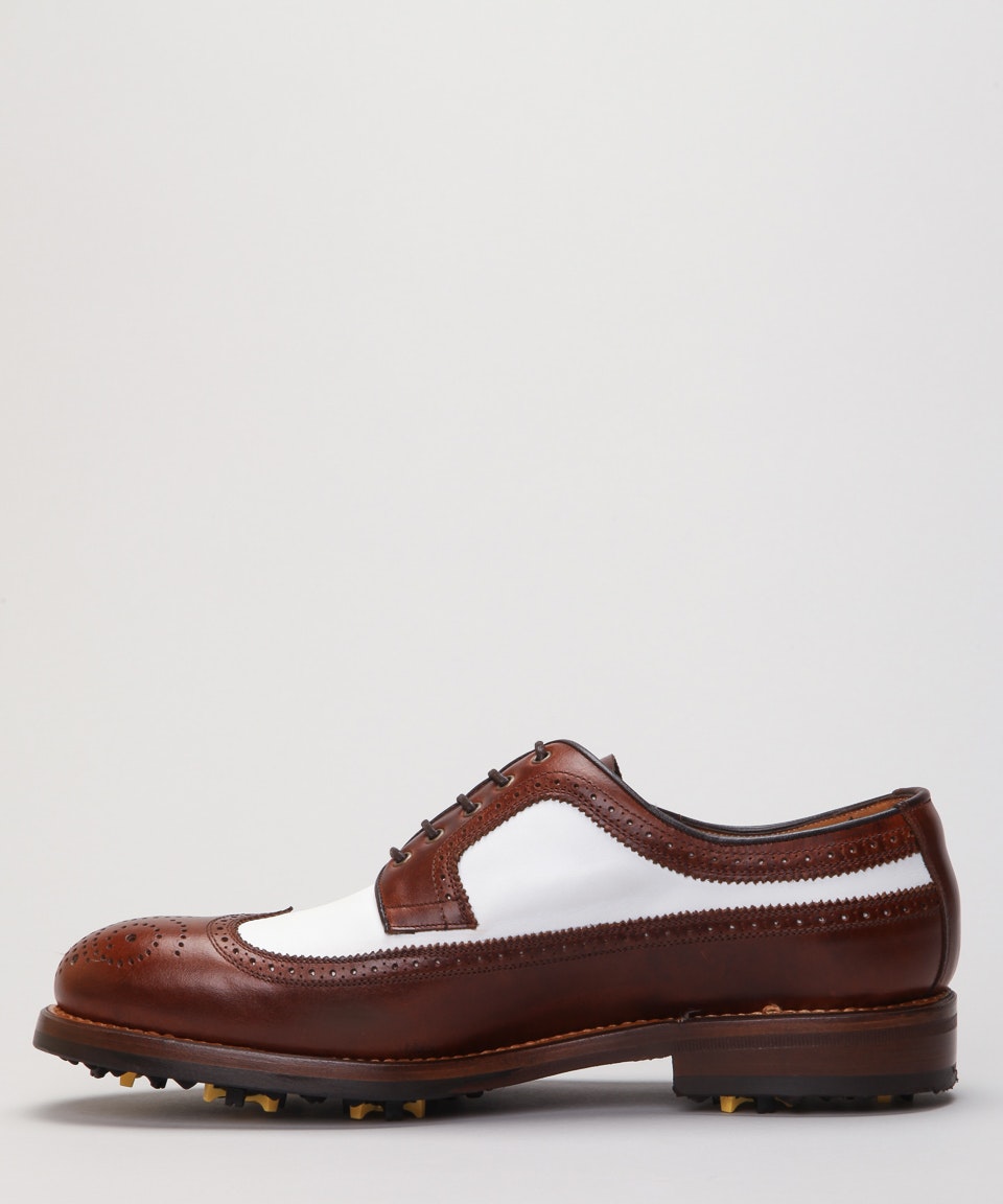 City-Golf Chestnut Brown/White Calf