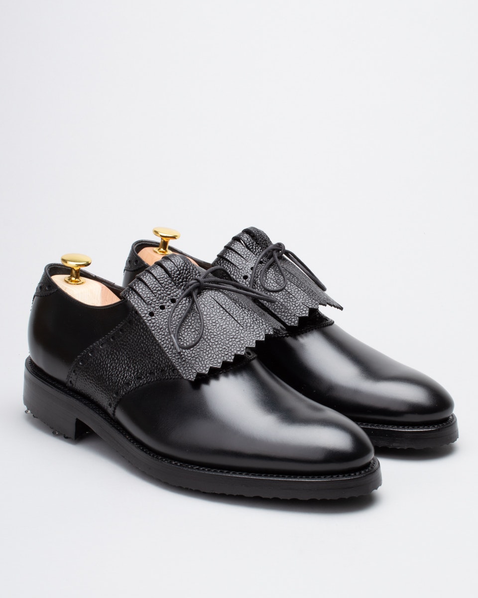 Premier-Black Calf/Black Grain Calf