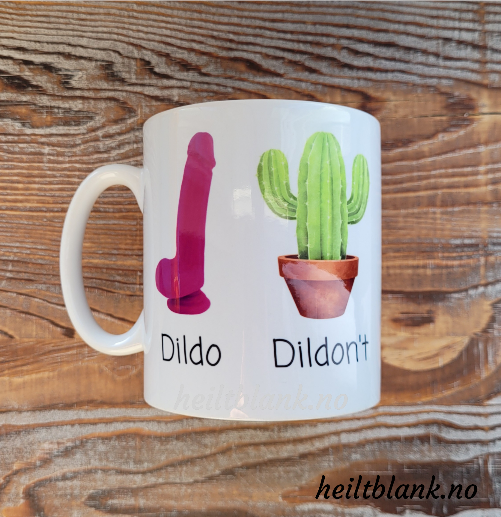 Dildo Dildon't - Morsom kopp - Heiltblank
