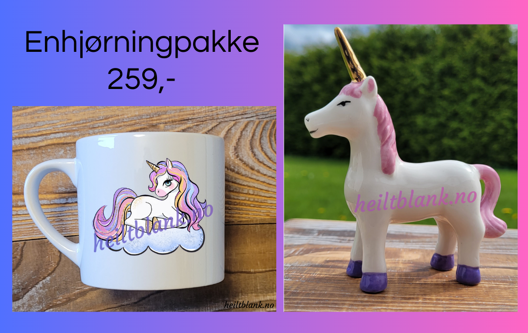 Enhjørning gavepakke - til barn
