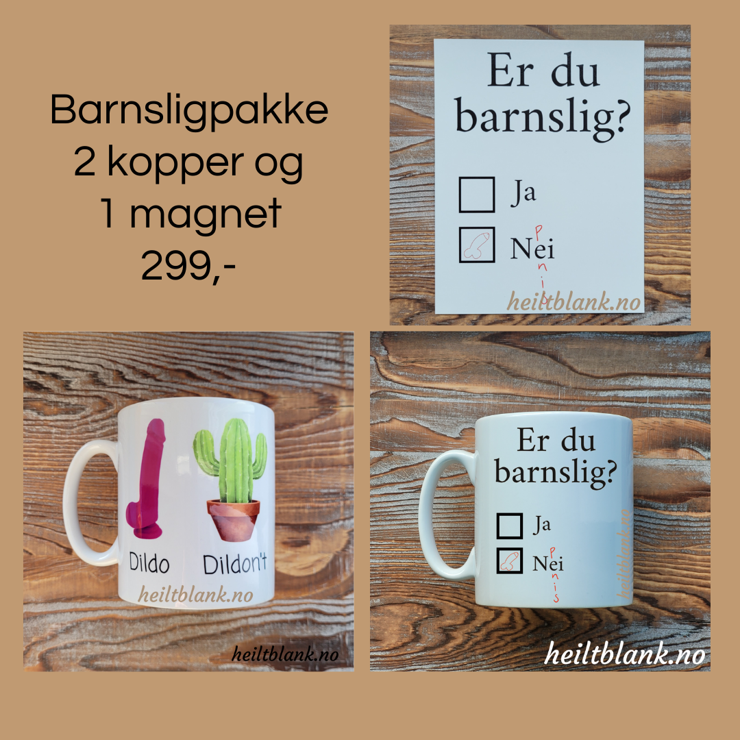 Barnslig gavepakke - til voksen