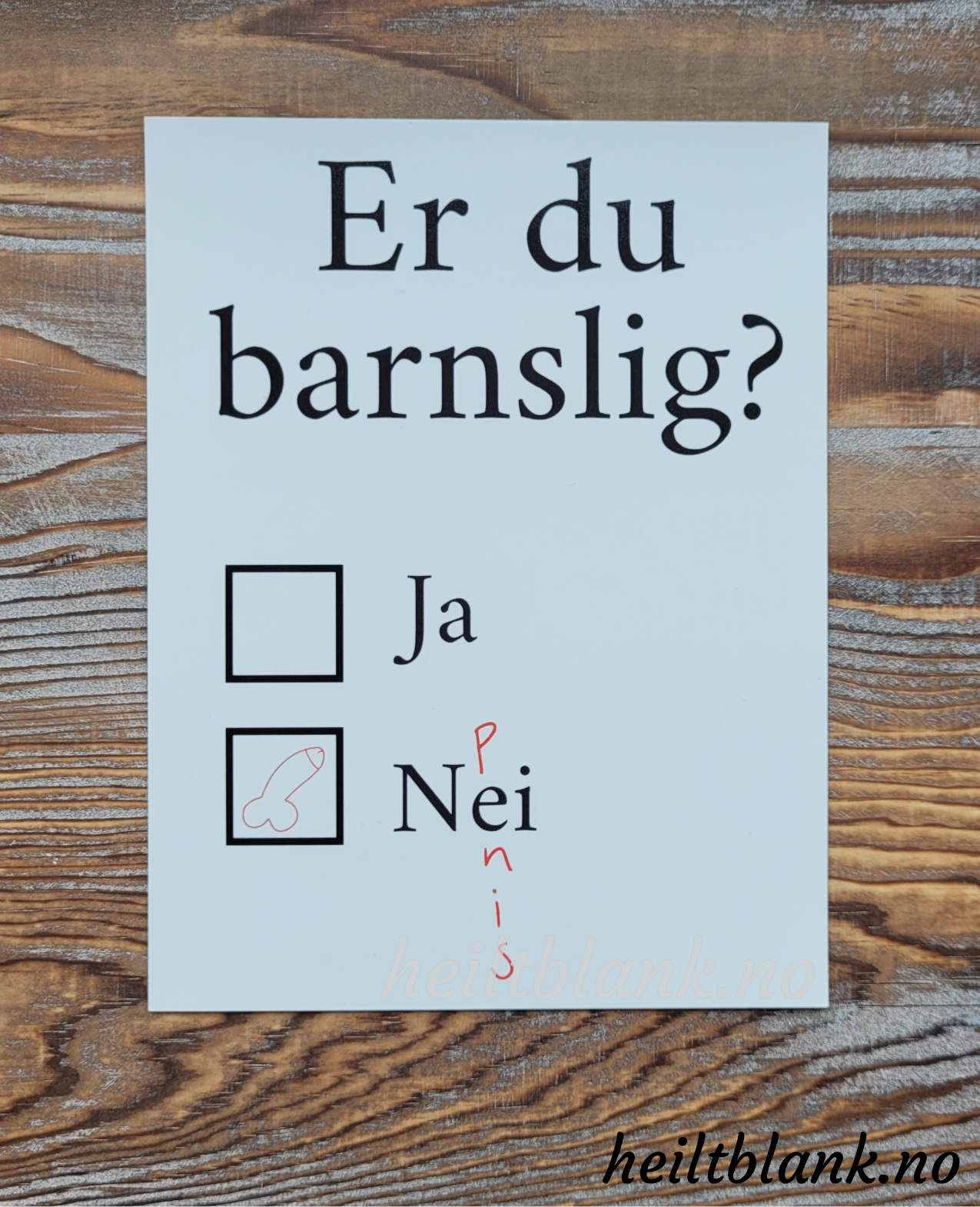 Barnslig gavepakke - til voksen