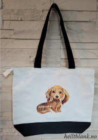 Dachshund veske - rød langhår