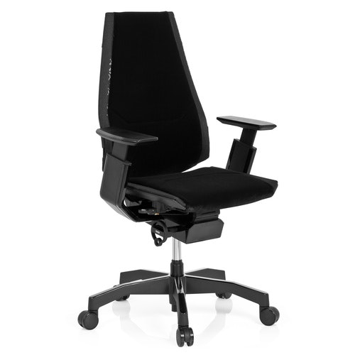 Ergonomisk skrivbordsstol, Minna Black Tygklädsel