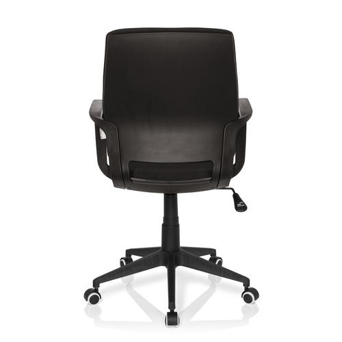 Skrivbordsstol, Lineer - Svart skal & svart klädsel