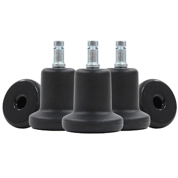 5-pack fötter till arbetsstol STAND 11 mm / 50 mm - Fasta fötter till stolar