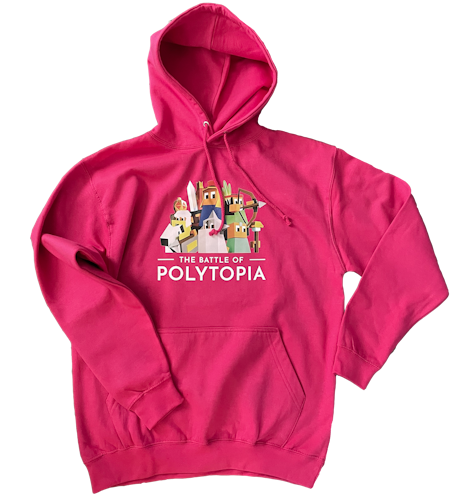 POLYTOPIA Official Hoodie Pink.