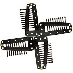 Quality hair clips for hair extentions- dark brown(4pieces)