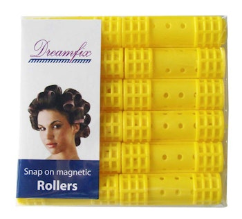 Snap on magnetic rollers yellow (small)