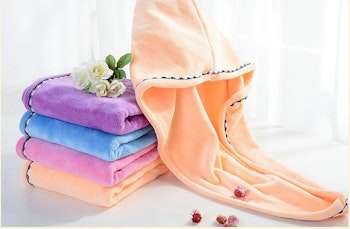 Luxury turban hair drying wrap  towel