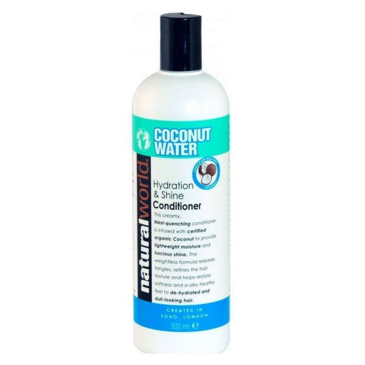 NATURAL WORLD COCONUT WATER HYDRATION & SHINE CONDITIONER 500 ML