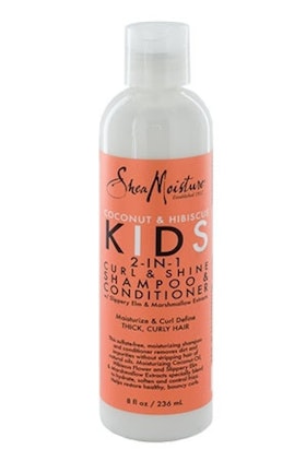 SHEA MOISTURE  KIDS COCONUT & HIBISCUS 2-IN-1 CURL & SHINE SHAMPOO & CONDITIONER 236ML