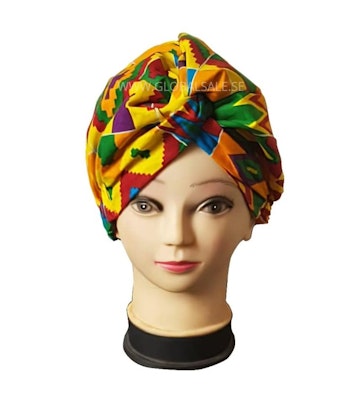 SATIN LINED HAIR TURBAN