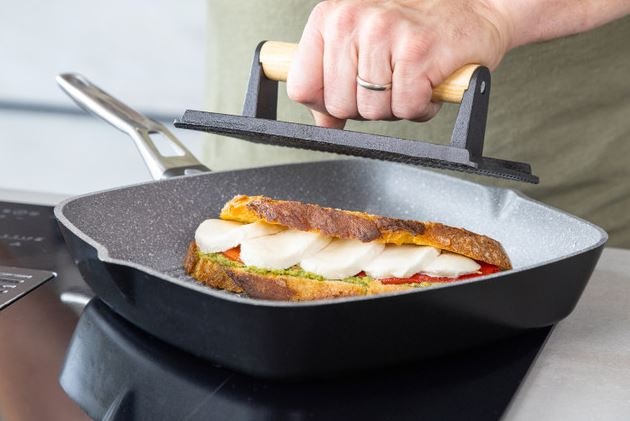 MasterClass Grillpress Rektangulär Gjutjärn