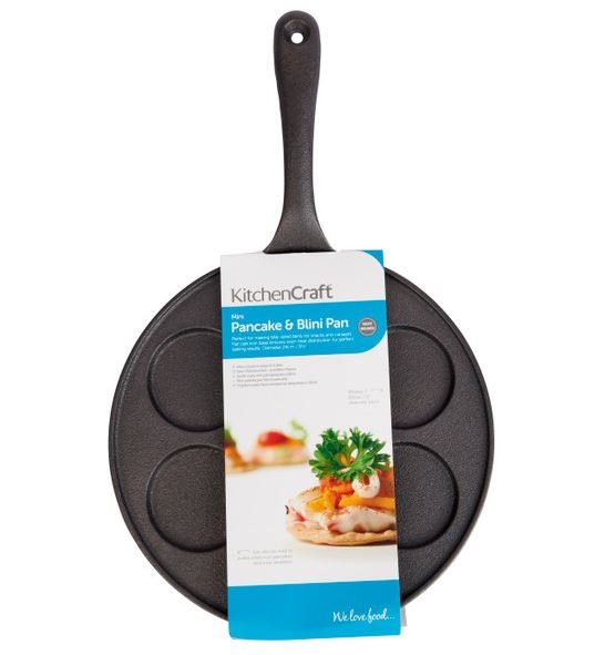 KitchenCraft Plättpanna Gjutjärn Ø24 cm