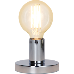 Lampfot E27 Glans krom