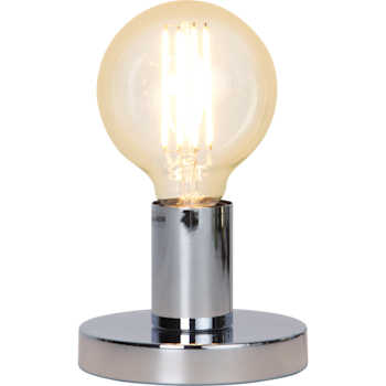 Lampfot E27 Glans krom