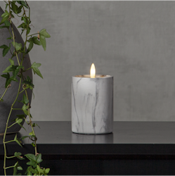 BLockljus Flamme Marble