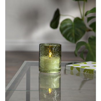 LED Blockljus Flamme Leaf