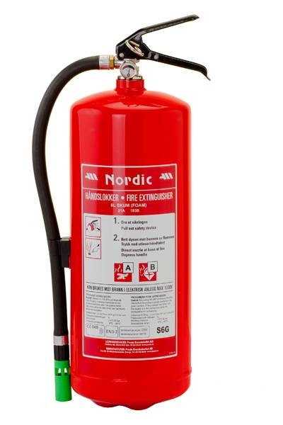 Brannslukningsapparat 6 L skum - Medix Førstehjelp AS