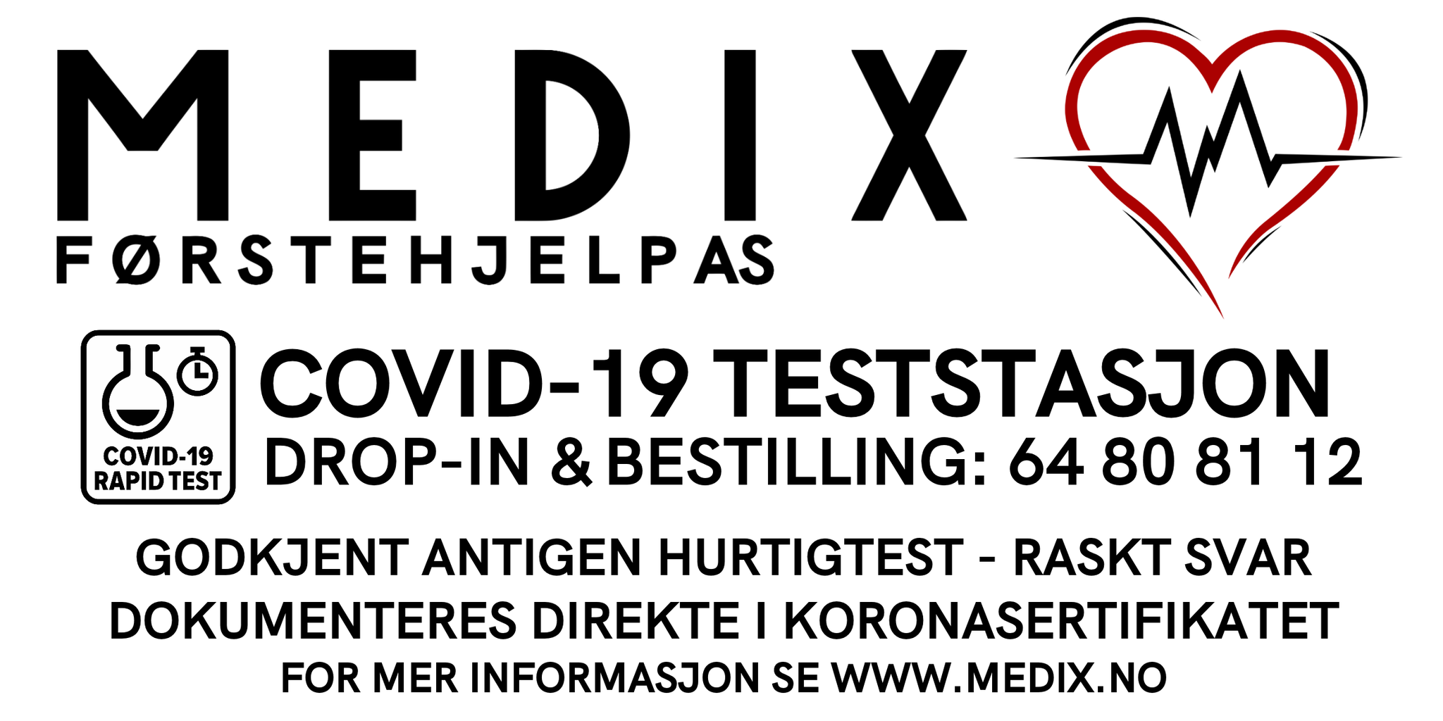 COVID-19 Antigen hurtigtest med dokumentasjon (Moss/omegn)