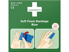 Bandasje CEDERROTH Soft Foam 4,5m blå