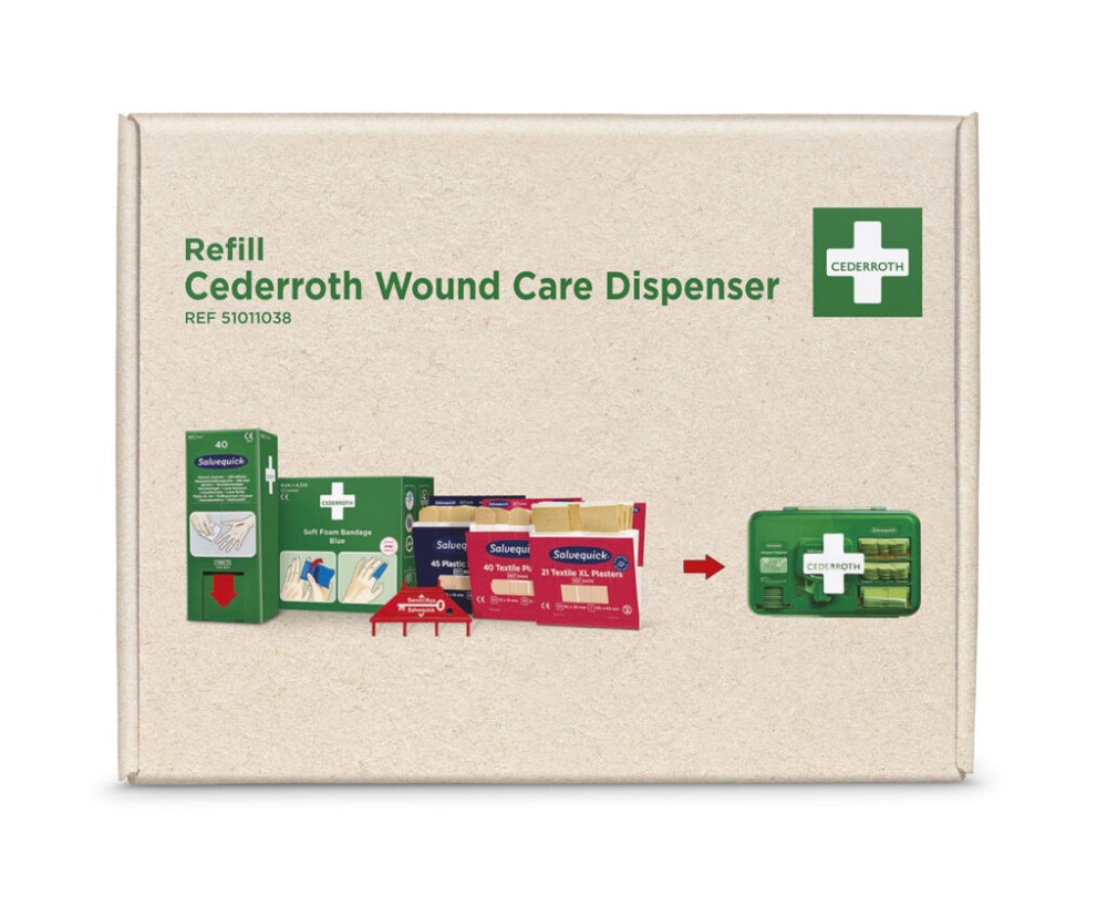 Innhold Cederroth plasterdispenser - refillpakke