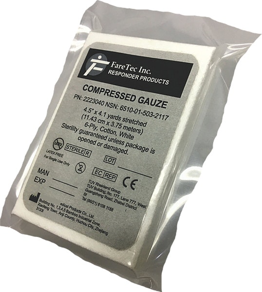 FareTec Responder gasbind Z-folded 11,5cmx3,75m