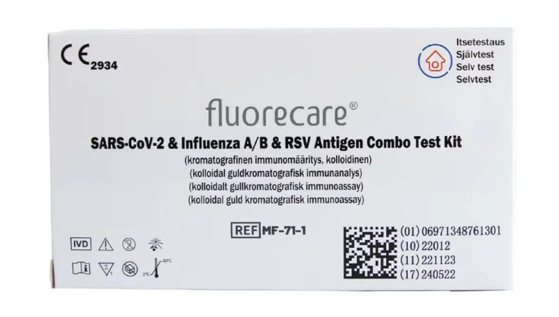 SARS-CoV-2 & Influenza A/B & RSV Antigen Combo Test Kit