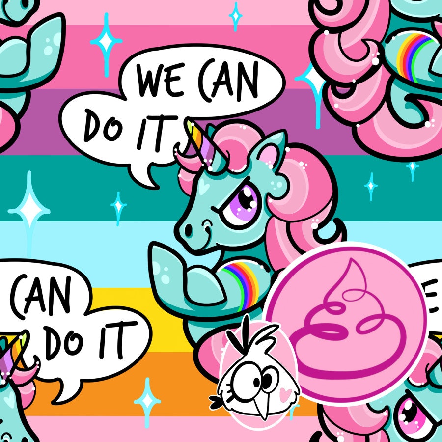 We Can Do It Pastell - Canvas 1,5 m