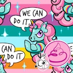 We Can Do It Pastell - Canvas 1,5 m
