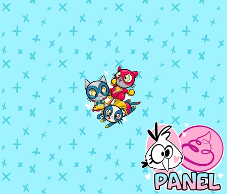 Panel SuperCats Icy Blue