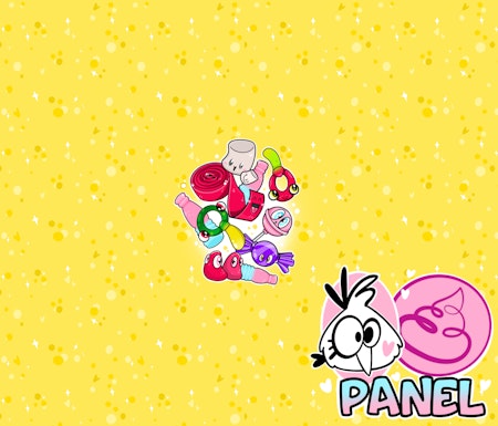 Panel Fizzy Mix Yummy Yellow