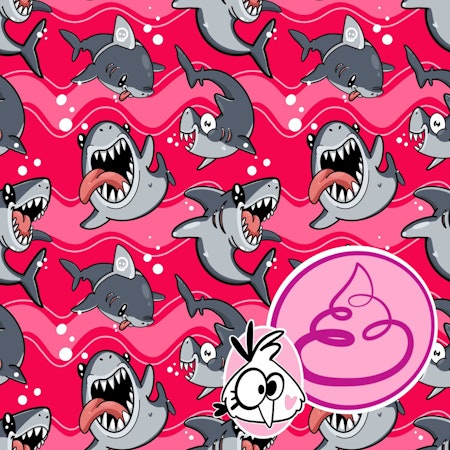 Sharktastic Rosy Raspberry/Pink 0,75 m