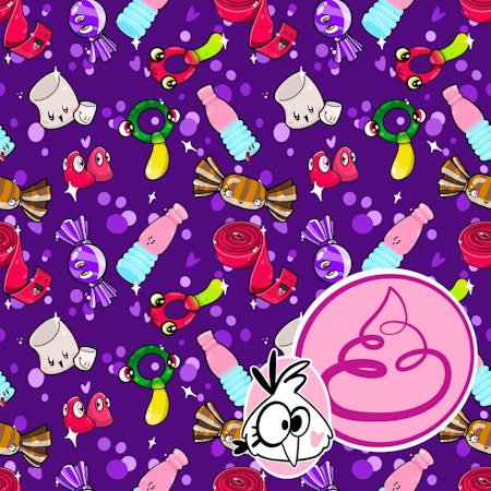 Fizzy Mix Alien Purple French Terry
