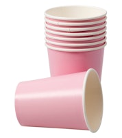 Pappersmugg Rosa 8-pack