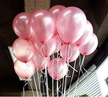 Rosa ballonger 10-pack