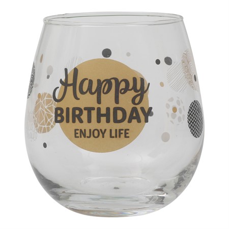 Glas Happy Birthday
