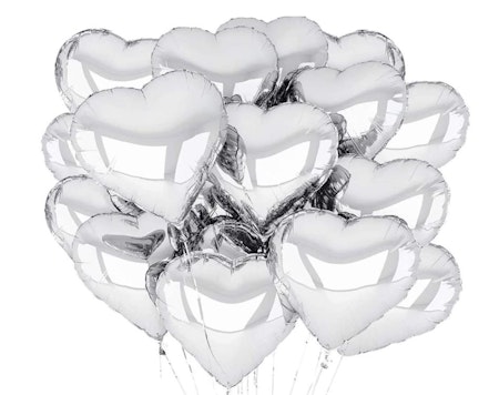 Hjärta Silver 45 cm