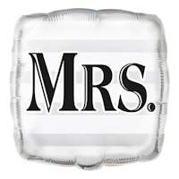 Folieballong ''Mrs''