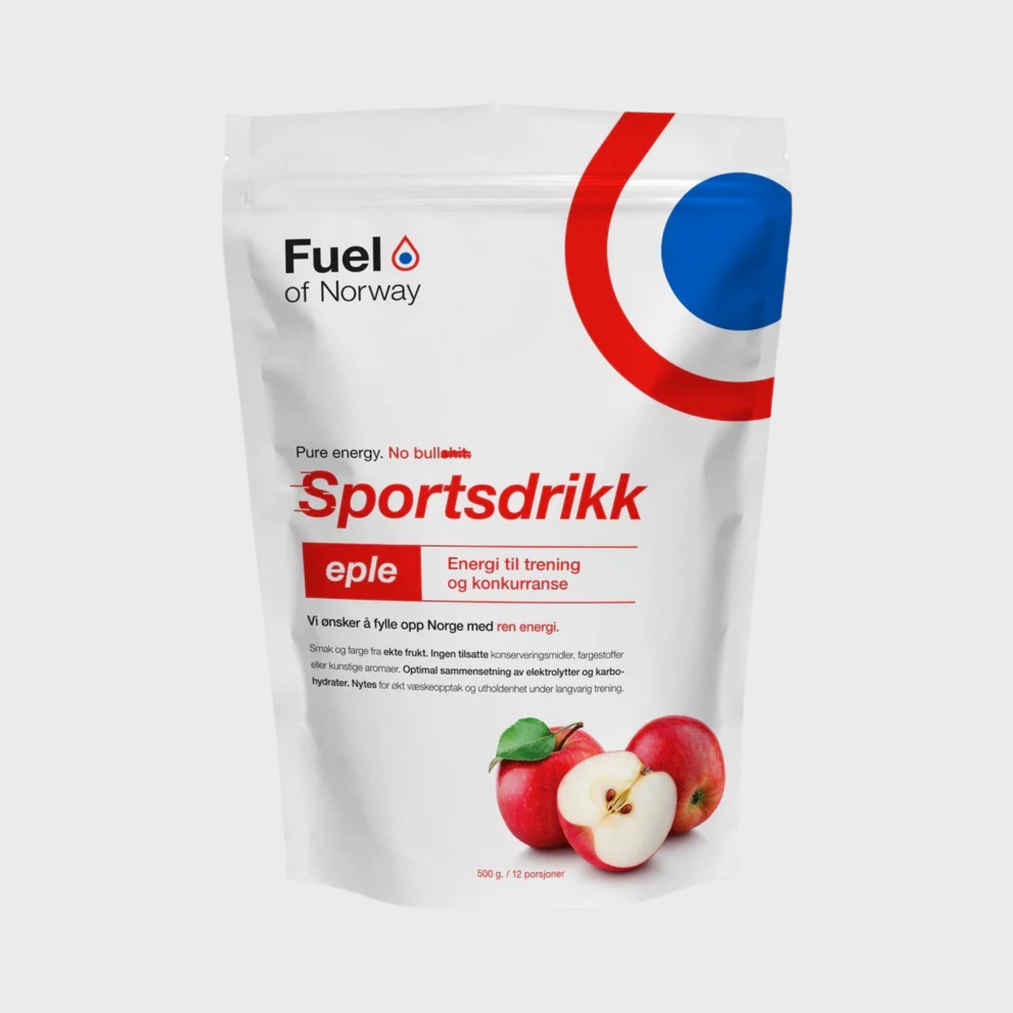 Fuel of Norway - Sportsdrikke 0,5kg Eple