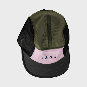 Våga Club Cap - Moss Green/Light Pink