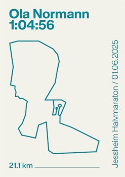 Jessheim Halvmaraton Plakat 2025