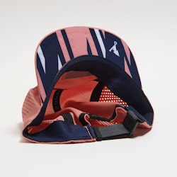 Våga Feather Racing Cap - PEACH / NAVY BLUE