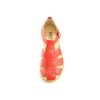 Angulus 4982 Röd. Skinnfodrade "Fisherman's Sandals" i klassisk design. Vegetabilgarvat, 100 % kromfritt skinn.