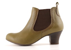 Utgående 40% - Brako Anatomics Mago Booties Olive. Vegetabilgarvat, 100% kromfritt skinn.