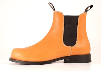 Knulp Chelsea Boots med gummiklädd lädersula. Naturläder. Vegetabilgarvat, 100% kromfritt skinn.