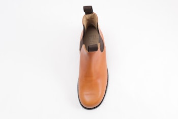 Knulp Chelsea Boots med gummiklädd lädersula. Naturläder. Vegetabilgarvat, 100% kromfritt skinn.